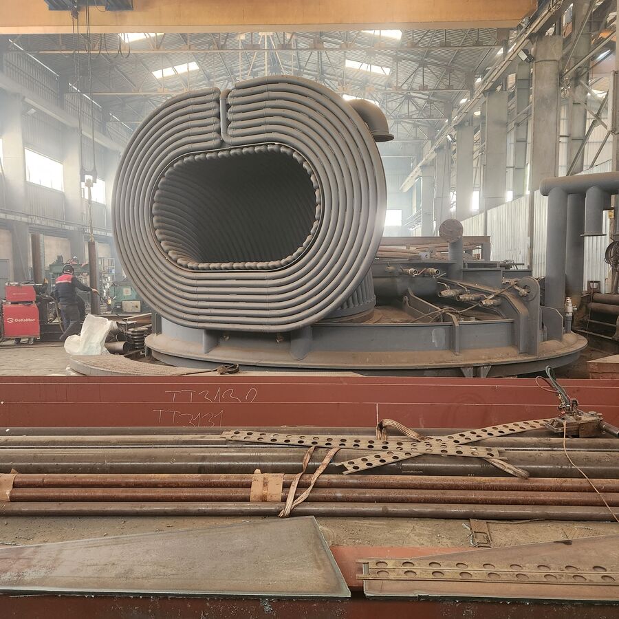 Coil fabrication in the workshop